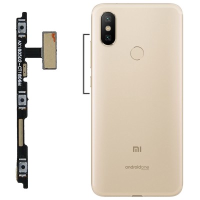 فلت پاور + ولوم گوشی شیائومی Mi A2