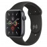 Apple Watch 5 Series 44MM | Gray Aluminum Case with Black Sport Band