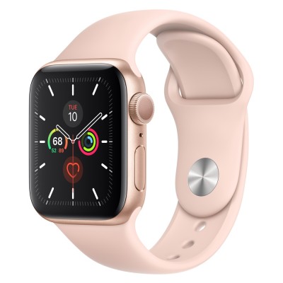 Apple Watch 5 Series 40MM | Gold Aluminum Case With Pink Sport Band