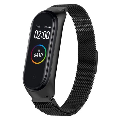 Mi Band 4 Milanese Loop Wrist Strap Stainless Steel