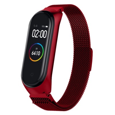 Mi Band 4 Milanese Loop Wrist Strap Stainless Steel