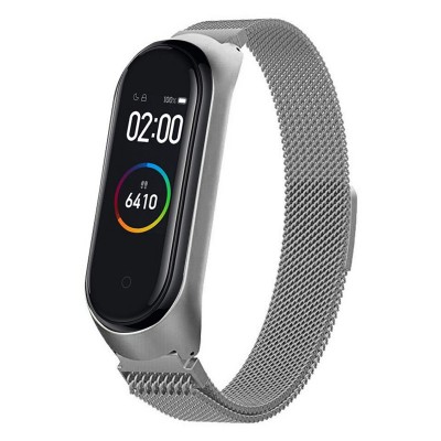 Mi Band 4 Milanese Loop Wrist Strap Stainless Steel