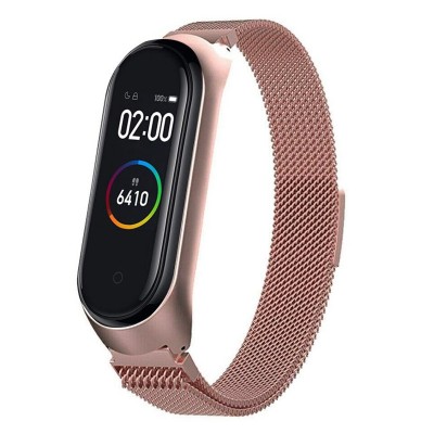 Mi Band 4 Milanese Loop Wrist Strap Stainless Steel