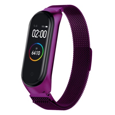 Mi Band 4 Milanese Loop Wrist Strap Stainless Steel