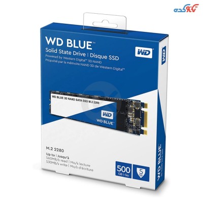 هارد اس اس دی وسترن دیجیتال M.2 مدل آبی WDS500G1B0B با ظرفیت 500 گیگابایت
