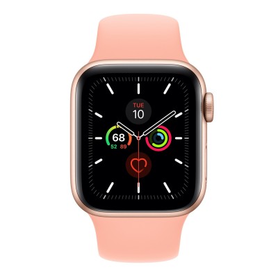 Apple Watch 5 Series 44MM | Gold Aluminum Case with Sport Band