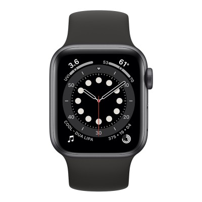 Apple Watch 6 Series 40MM | Black Aluminum Case with Sport Band