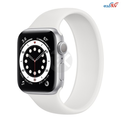 ساعت هوشمند اپل سری 6 40میلیمتر، بدنه آلومینیومی نقره ای همراه با بند اسپورت
