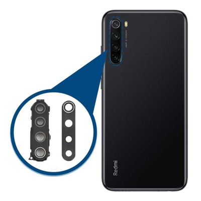 شیشه لنز با فریم دوربین گوشی موبایل Xiaomi Redmi note 8