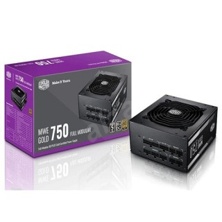 پاور فول ماژولار 750 وات کولر مستر V750 80Plus Gold مدل MWE GOLD