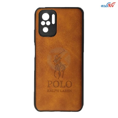 کاور پولو طرح چرم مناسب برای گوشی موبایل Redmi note 10