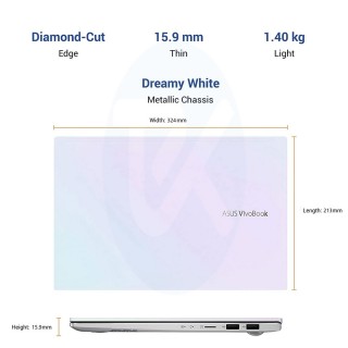 ASUS VivoBook S14  M433lA-EB1017 R7 (4700U) - 16GB - 1TB SSD - AMD FHD Laptop