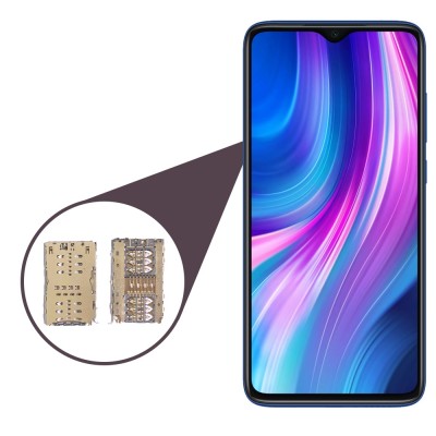 کانکتور سیمکارت مناسب برای گوشی موبایل Xiaomi Redmi note 8