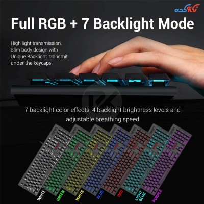 ست کیبرد،موس و موس پد گیمینگ مکانیکال Reddragon-S107