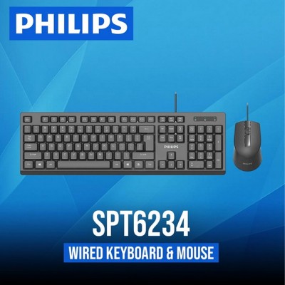 کیبورد و موس گیمینگ فیلیپس مدل SPT 6234 Combo