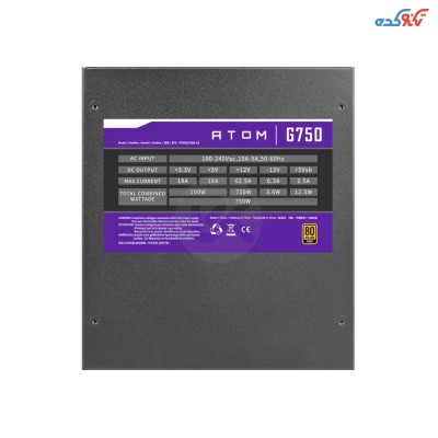 پاور فول ماژولار 750 وات مدل Antec ATOM G750 Gold