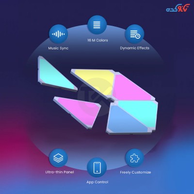 کیت هوشمند نورپردازی Lifesmart LS165A6 Cololight Triangle 6 Block