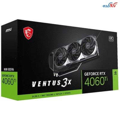 MSI Geforce RTX 4060 Ti Ventus 3X 8GB OC GDDR6 Graphics Card
