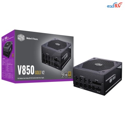 پاور فول ماژولار گیمینگ 850 وات مدل Coolermaster V850 Gold V2