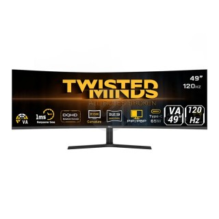 Twisted Minds TM49CDQHDVA 49 Inch DQHD 120Hz 1ms VA Panel Speakers Curved Gaming Monitor