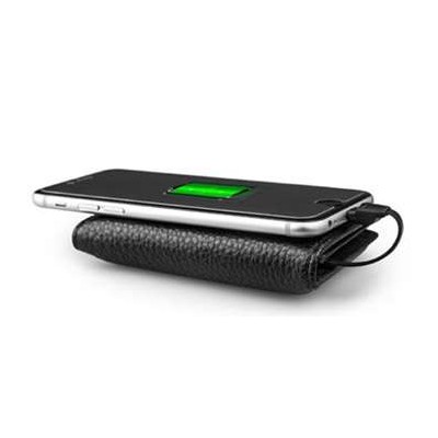 پاوربانک و کیف پول چرمی ZHUSE مدل ZS-PB-013 4000mAh