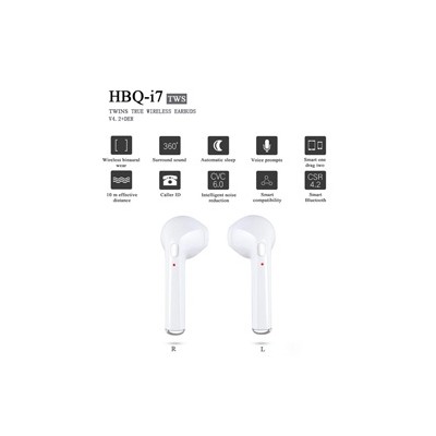 هنزفری بلوتوث طرح ایفون مدل HBQ I7