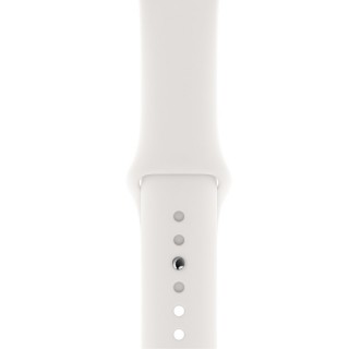 Apple Watch 4 Series | Silver Aluminum Case with White Sport Band
