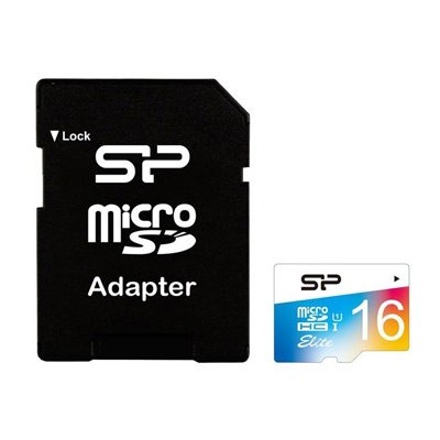 کارت حافظه سیلیکن پاور استاندارد کلاس 10 16GB-Color Elite UHC-IU1 with Adaptor