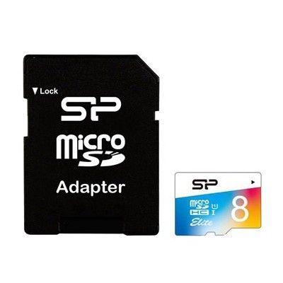 کارت حافظه سیلیکن پاور استاندارد کلاس 10 8GB-Color Elite UHC-IU1 with Adaptor