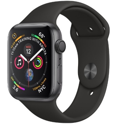 Apple Watch 4 Series | Gray Aluminum Case with Black Sport Band