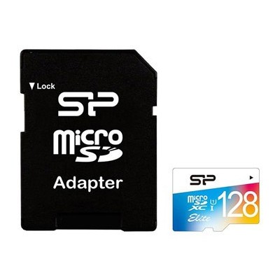 کارت حافظه سیلیکن پاور استاندارد کلاس 10 128GB-Color Elite UHC-IU1 with Adaptor