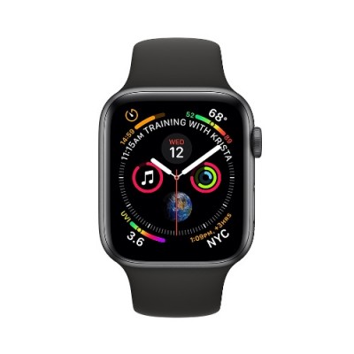 Apple Watch 4 Series | Gray Aluminum Case with Black Sport Band