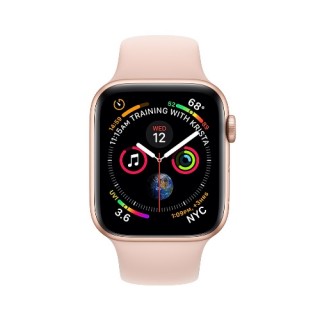 Apple Watch 4 44MM | Gold Aluminum Case with Pink Sport Band