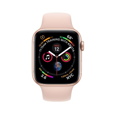 Apple Watch 4 44MM | Gold Aluminum Case with Pink Sport Band