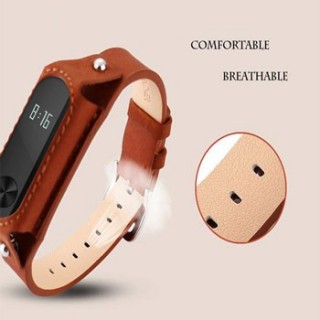 بند دستبند سلامتی هوشمند شیائومی Mi Band 2 Leather