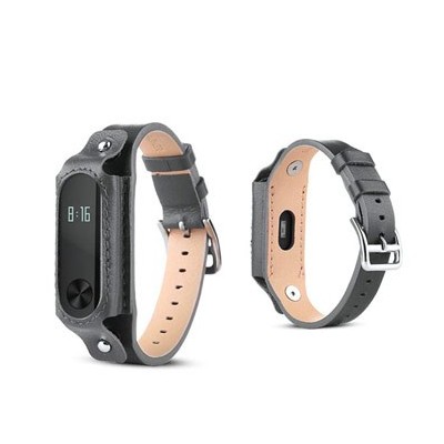 بند دستبند سلامتی هوشمند شیائومی Mi Band 2 Leather