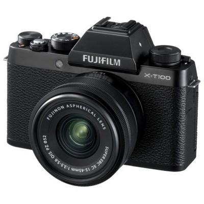 FUJIFILM X-T100 Mirrorless Digital Camera with 15-45mm Lens