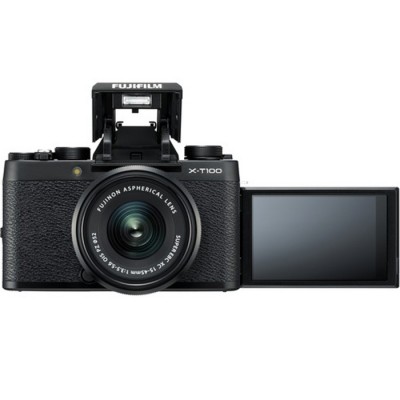 FUJIFILM X-T100 Mirrorless Digital Camera with 15-45mm Lens