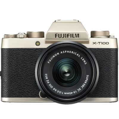 FUJIFILM X-T100 Mirrorless Digital Camera with 15-45mm Lens