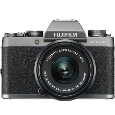 FUJIFILM X-T100 Mirrorless Digital Camera with 15-45mm Lens