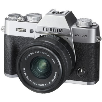 FUJIFILM X-T20 Mirrorless Digital Camera with XC 15-45mm Lens