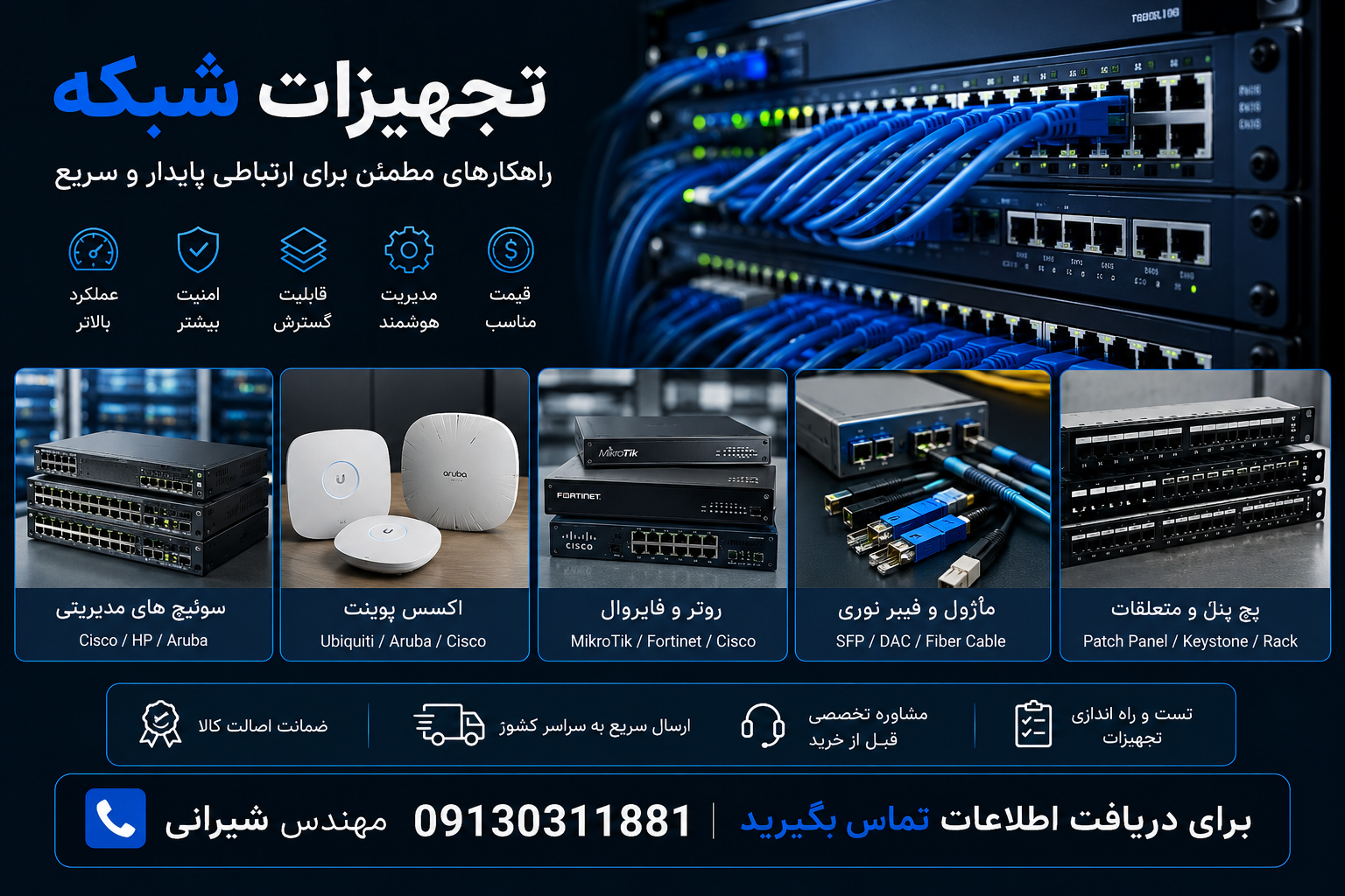 خرید تجهیزات شبکه در اصفهان